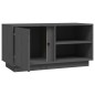vidaXL TV-Schrank Grau 80x35x40,5 cm Massivholz Kiefer vidaXL TV-Schrank Grau 80x35x40,5 cm Massivholz Kiefer