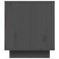 vidaXL TV-Schrank Grau 80x35x40,5 cm Massivholz Kiefer vidaXL TV-Schrank Grau 80x35x40,5 cm Massivholz Kiefer