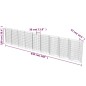 vidaXL Gabionenwand Verzinkter Stahl 630×30×100 cm vidaXL Gabionenwand Verzinkter Stahl 630×30×100 cm