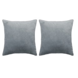 vidaXL Kissen 2 Stk. Stoff 45x45 cm Grau