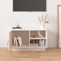 vidaXL TV-Schrank Weiß 70x34x40 cm Massivholz Kiefer vidaXL TV-Schrank Weiß 70x34x40 cm Massivholz Kiefer