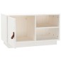 vidaXL TV-Schrank Weiß 70x34x40 cm Massivholz Kiefer vidaXL TV-Schrank Weiß 70x34x40 cm Massivholz Kiefer
