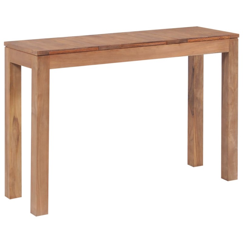 vidaXL Konsolentisch Teakholz Massiv Natürliches Finish 110x35x76 cm vidaXL Konsolentisch Teakholz Massiv Natürliches Finish 110x35x76 cm
