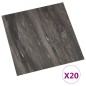 vidaXL PVC-Fliesen Selbstklebend 20 Stk. 1,86 m² Dunkelgrau vidaXL PVC-Fliesen Selbstklebend 20 Stk. 1,86 m² Dunkelgrau