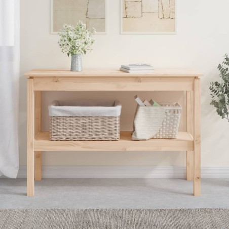 vidaXL Konsolentisch 110x40x75 cm Massivholz Kiefer