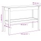vidaXL Konsolentisch 110x40x75 cm Massivholz Kiefer vidaXL Konsolentisch 110x40x75 cm Massivholz Kiefer