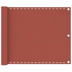 vidaXL Balkon-Sichtschutz Terracotta-Rot 75x500 cm HDPE