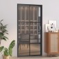 vidaXL Innentür 102,5x201,5 cm Schwarz ESG-Glas und Aluminium vidaXL Innentür 102,5x201,5 cm Schwarz ESG-Glas und Aluminium