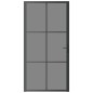 vidaXL Innentür 102,5x201,5 cm Schwarz ESG-Glas und Aluminium vidaXL Innentür 102,5x201,5 cm Schwarz ESG-Glas und Aluminium