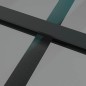 vidaXL Innentür 102,5x201,5 cm Schwarz ESG-Glas und Aluminium vidaXL Innentür 102,5x201,5 cm Schwarz ESG-Glas und Aluminium