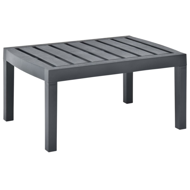 vidaXL Gartentisch Anthrazit 78x55x38 cm Kunststoff vidaXL Gartentisch Anthrazit 78x55x38 cm Kunststoff
