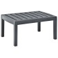 vidaXL Gartentisch Anthrazit 78x55x38 cm Kunststoff vidaXL Gartentisch Anthrazit 78x55x38 cm Kunststoff