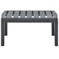 vidaXL Gartentisch Anthrazit 78x55x38 cm Kunststoff vidaXL Gartentisch Anthrazit 78x55x38 cm Kunststoff