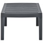 vidaXL Gartentisch Anthrazit 78x55x38 cm Kunststoff vidaXL Gartentisch Anthrazit 78x55x38 cm Kunststoff