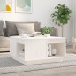 vidaXL Couchtisch Weiß 60x61x32,5 cm Massivholz Kiefer vidaXL Couchtisch Weiß 60x61x32,5 cm Massivholz Kiefer