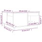 vidaXL Couchtisch Weiß 60x61x32,5 cm Massivholz Kiefer vidaXL Couchtisch Weiß 60x61x32,5 cm Massivholz Kiefer