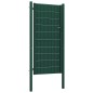 vidaXL Zauntor PVC und Stahl 100x124 cm Grün vidaXL Zauntor PVC und Stahl 100x124 cm Grün