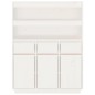 vidaXL Highboard Weiß 89x40x116,5 cm Massivholz Kiefer vidaXL Highboard Weiß 89x40x116,5 cm Massivholz Kiefer