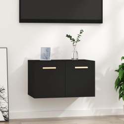 vidaXL Wandschrank Schwarz 60x36,5x35 cm Holzwerkstoff