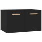vidaXL Wandschrank Schwarz 60x36,5x35 cm Holzwerkstoff