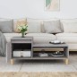 vidaXL Couchtisch Grau Sonoma 100x50x45 cm Holzwerkstoff vidaXL Couchtisch Grau Sonoma 100x50x45 cm Holzwerkstoff
