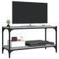 vidaXL TV-Schrank Grau Sonoma 80x33x41 cm Holzwerkstoff und Stahl vidaXL TV-Schrank Grau Sonoma 80x33x41 cm Holzwerkstoff und Stahl