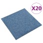 vidaXL Teppichfliesen 20 Stk. 5 m² 50x50 cm Blau vidaXL Teppichfliesen 20 Stk. 5 m² 50x50 cm Blau