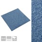 vidaXL Teppichfliesen 20 Stk. 5 m² 50x50 cm Blau vidaXL Teppichfliesen 20 Stk. 5 m² 50x50 cm Blau