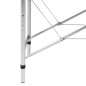 vidaXL Massageliege Klappbar 2-Zonen mit Aluminiumgestell Cremeweiß vidaXL Massageliege Klappbar 2-Zonen mit Aluminiumgestell Cremeweiß