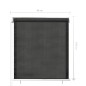 vidaXL Außenrollo 60x140 cm Anthrazit vidaXL Außenrollo 60x140 cm Anthrazit