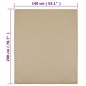 vidaXL Spannbettlaken Jersey Taupe 140x200 cm Baumwolle vidaXL Spannbettlaken Jersey Taupe 140x200 cm Baumwolle