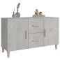 vidaXL Sideboard Betongrau 100x36x60 cm Holzwerkstoff vidaXL Sideboard Betongrau 100x36x60 cm Holzwerkstoff
