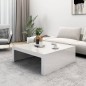 vidaXL Couchtisch Hochglanz-Weiß 100x100x35 cm Holzwerkstoff vidaXL Couchtisch Hochglanz-Weiß 100x100x35 cm Holzwerkstoff