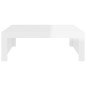 vidaXL Couchtisch Hochglanz-Weiß 100x100x35 cm Holzwerkstoff vidaXL Couchtisch Hochglanz-Weiß 100x100x35 cm Holzwerkstoff
