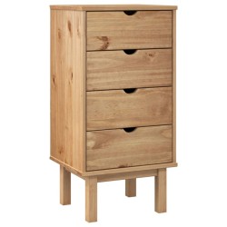 vidaXL Schubladenschrank OTTA 46x39,5x90 cm Massivholz