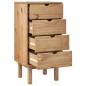 vidaXL Schubladenschrank OTTA 46x39,5x90 cm Massivholz vidaXL Schubladenschrank OTTA 46x39,5x90 cm Massivholz
