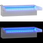 vidaXL Wasserfall-Element mit RGB LEDs Edelstahl 30 cm vidaXL Wasserfall-Element mit RGB LEDs Edelstahl 30 cm