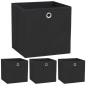 vidaXL Aufbewahrungsboxen 4 Stk. Vliesstoff 32x32x32 cm Schwarz vidaXL Aufbewahrungsboxen 4 Stk. Vliesstoff 32x32x32 cm Schwarz