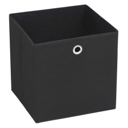 vidaXL Aufbewahrungsboxen 4 Stk. Vliesstoff 32x32x32 cm Schwarz 