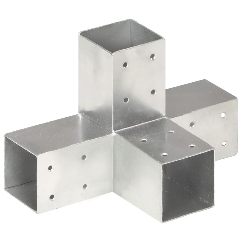 Pfostenverbinder X-Form Verzinktes Metall 71 x 71 mm Pfostenverbinder X-Form Verzinktes Metall 71 x 71 mm