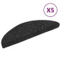 vidaXL Selbstklebende Treppenmatten 5 Stk. Schwarz 56x17x3 cm vidaXL Selbstklebende Treppenmatten 5 Stk. Schwarz 56x17x3 cm
