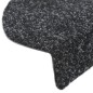 vidaXL Selbstklebende Treppenmatten 5 Stk. Schwarz 56x17x3 cm vidaXL Selbstklebende Treppenmatten 5 Stk. Schwarz 56x17x3 cm