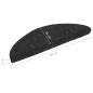vidaXL Selbstklebende Treppenmatten 5 Stk. Schwarz 56x17x3 cm vidaXL Selbstklebende Treppenmatten 5 Stk. Schwarz 56x17x3 cm