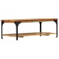 vidaXL Couchtisch mit Ablage 100x60x35 cm Altholz Massiv vidaXL Couchtisch mit Ablage 100x60x35 cm Altholz Massiv