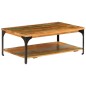 vidaXL Couchtisch mit Ablage 100x60x35 cm Altholz Massiv vidaXL Couchtisch mit Ablage 100x60x35 cm Altholz Massiv