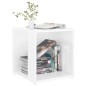 vidaXL Beistelltisch Hochglanz-Weiß 33x33x34,5 cm Holzwerkstoff vidaXL Beistelltisch Hochglanz-Weiß 33x33x34,5 cm Holzwerkstoff