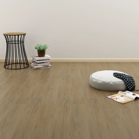 vidaXL PVC Laminat Dielen Selbstklebend 4,46 m² 3 mm Naturbraun 