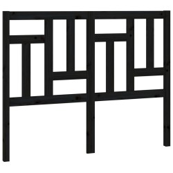 vidaXL Bett-Kopfteil Schwarz 205,5x4x100 cm Massivholz Kiefer