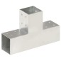 Pfostenverbinder 4 Stk. T-Form Verzinktes Metall 81 x 81 mm Pfostenverbinder 4 Stk. T-Form Verzinktes Metall 81 x 81 mm