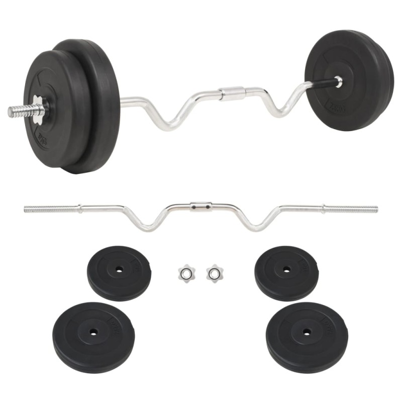 vidaXL Langhantel-Set 30 kg vidaXL Langhantel-Set 30 kg